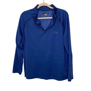 Greg Norman Play‎ Dry Performance 1/4 Zip Golf Pullover Blue Men's Large